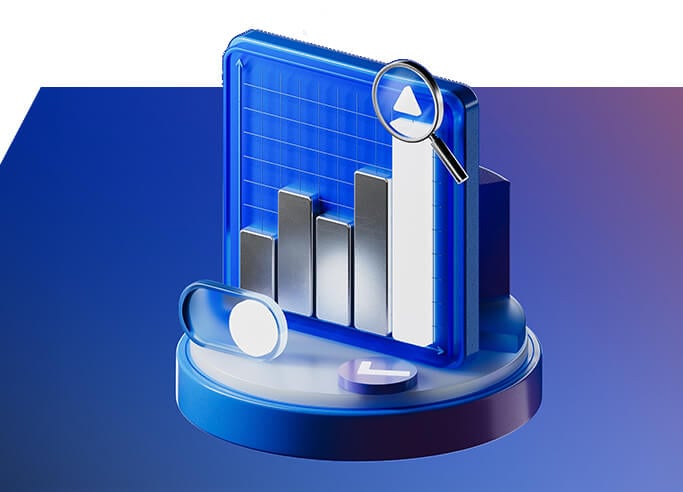 financial chart going up