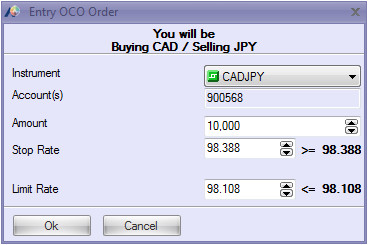 Entry OCO Order